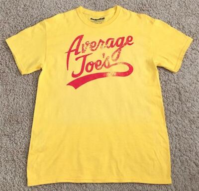 Dodgeball Movie Average Joe's Gym Ripple Junction Yellow T-Shirt Size Medium