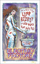 LIMP BIZKIT KID ROCK STAIND Original 1999 Signed & Numbered Concert Poster