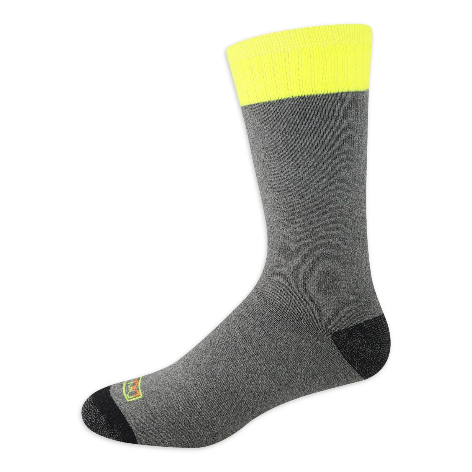 2 PAIR Dickies Steel Toe Crew Thermal Brushed Acrylic SIZE 6-12 YELLOW SOCKS
