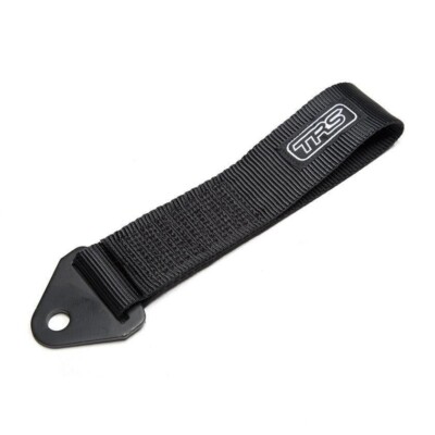 TRS Abschleppschlaufe Motorsport JDM Racing Schlaufe Rallye TUNING Farbe SCHWARZ