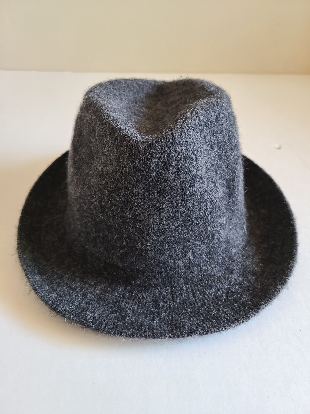Weatherproof Fedora Hat Crushable 100% Wool Grey Size L-image