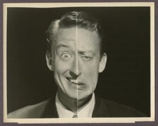 Tom Poston 1959 Oddball Portrait Young Split Personality NBC TV Game Show J5855