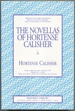 The Novellas of Hortense Calisher / Uncorrected Proof 1st 1997