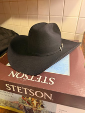 Stetson Skyline 6X Black Western Felt Cowboy Hat Size 7 1/4