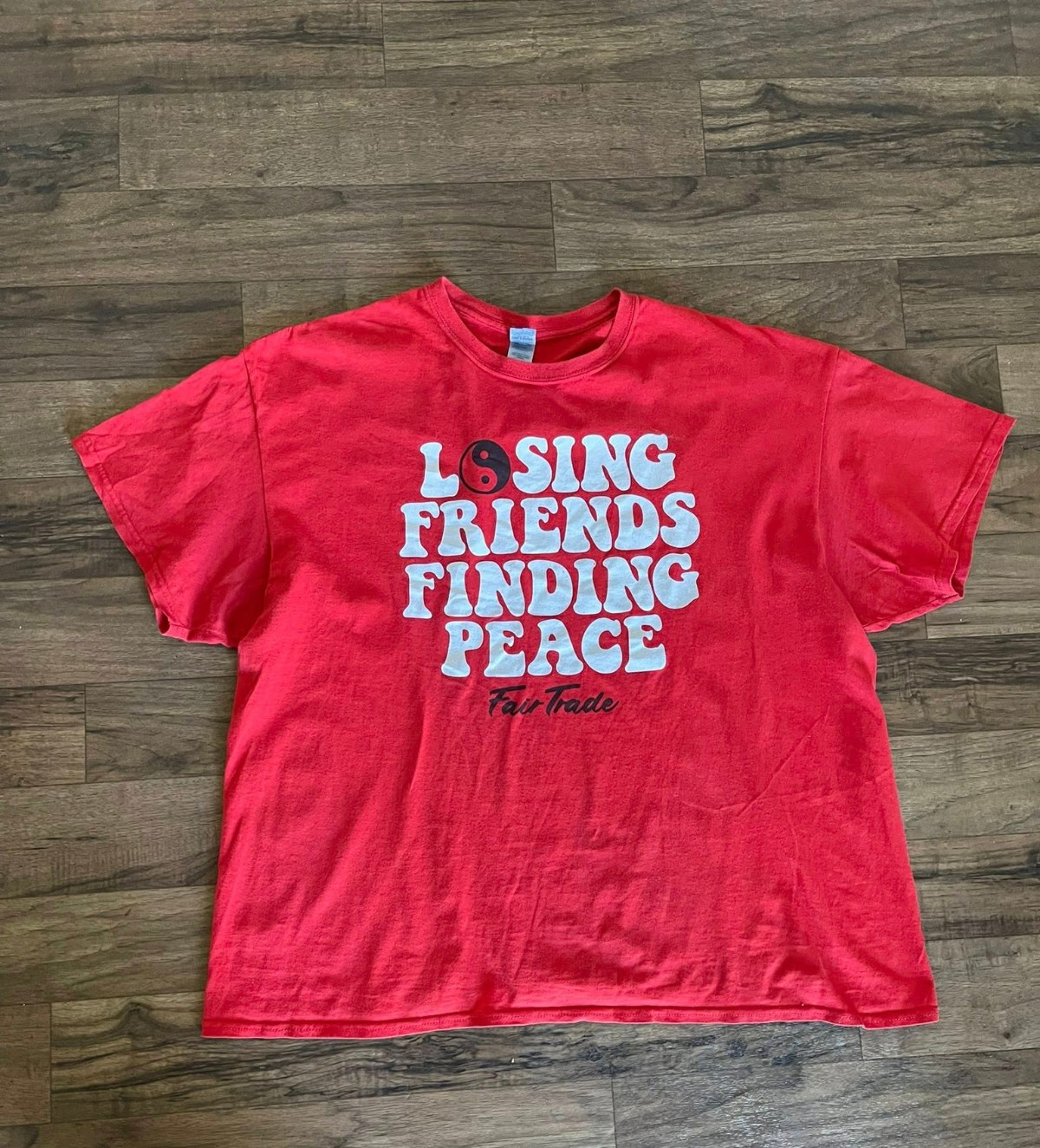 Gildan Men's Red Graphic T-shirt Size 2XL