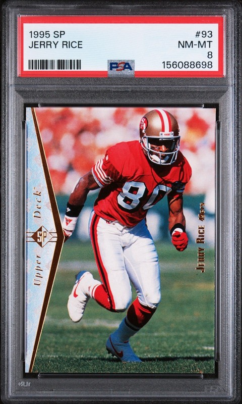 1995 SP #93 Jerry Rice PSA 8 NM-Mint San Francisco 49ers HOF