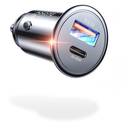 AINOPE 67.5W 99% Unsichtbar Super Mini Zigarettenanzünder USB C 12v USB Adapter