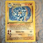 Pokémon Machamp TCG Base Set 1st Edition 8/102 Holo Rare 1999 100 HP