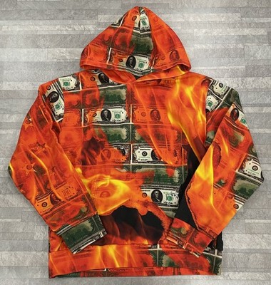 NWOT Denim Tears Printed Hoodie In Red Multi Size: Medium