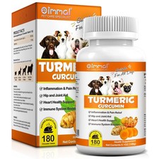 Turmeric for Dogs, 180 Curcumin Tablets Dogs