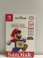 Nintendo Switch Flash Memory Card SanDisk SD Micro SDx Card 256 GB New Sealed