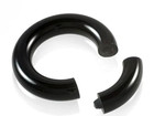 00g 3/4 Snap Fit PA Black Seamless Segment Light Weight Ear Easy To Open & Close — photo 2