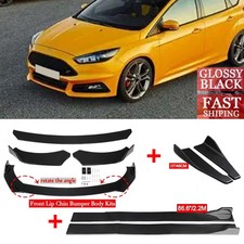 For Ford Focus Front Bumper Lip Spoiler86side Skirtrear Lip Splitter Body Kit