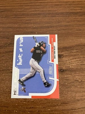 2002 E-X Hit & Run Roberto Alomar #8HR