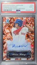 ROMAN ANTHONY SELECTIONS AUTO ORANGE /25 PSA 9 2024 BOWMAN SAPPHIRE