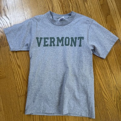 Vintage 90s Vermont Tee Shirt Small Gray Grey UVM Noah Kahan USA
