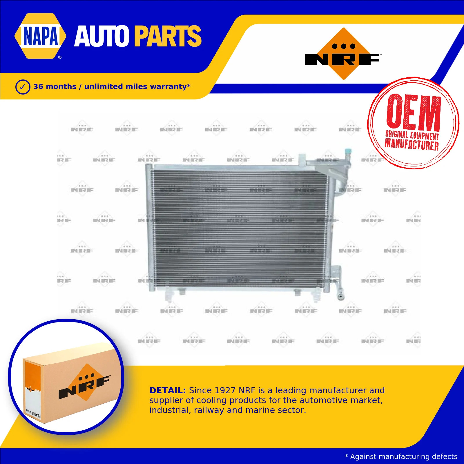 Air Con Condenser 350400 NRF AC Conditioning 1819980 1856010 C1B119710DA Quality