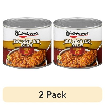 (2 pack) Castleberry s Brunswick Stew with Chicken and Beef, 20 oz Can
