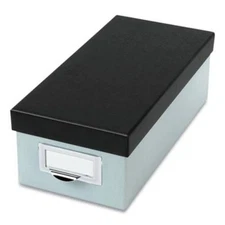 Esselte 406355 Index Card Storage Box, Holds 1,000 3 X 5 Cards, Pressboard, Blue