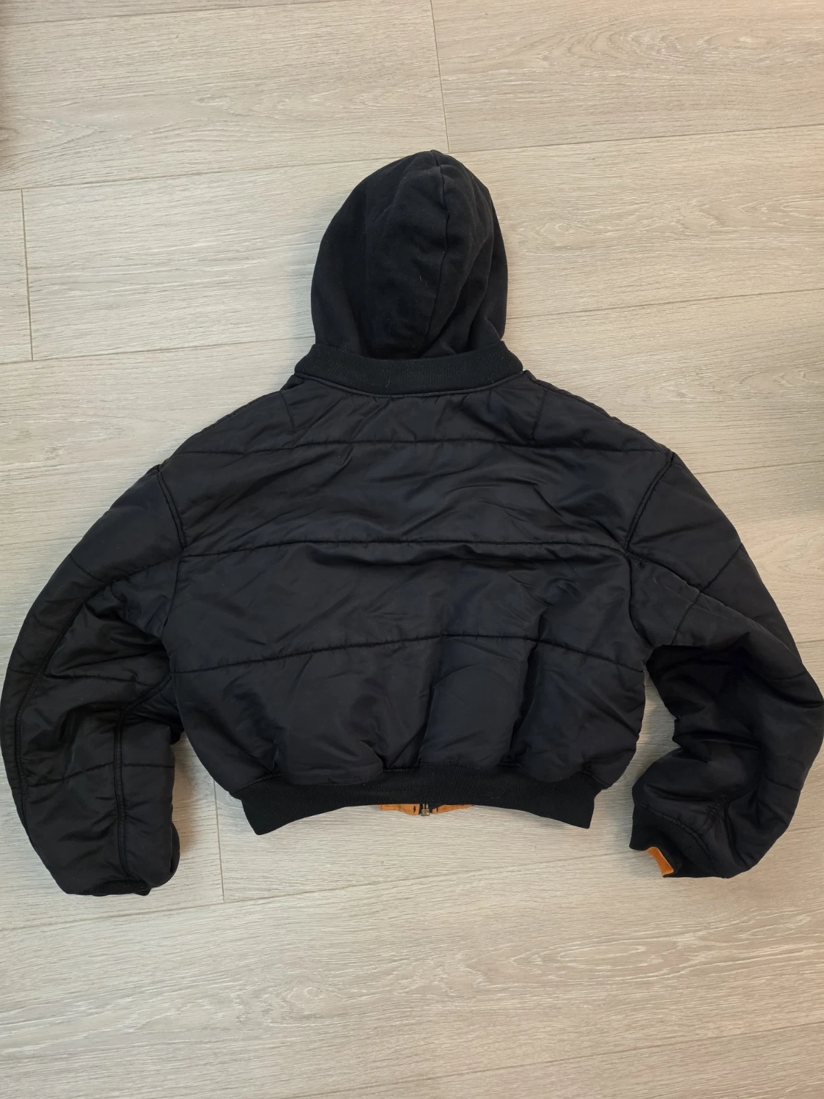 RARE! Vetements X Alpha Industries Cropped Bomber Jacket Size L - product detail image 17