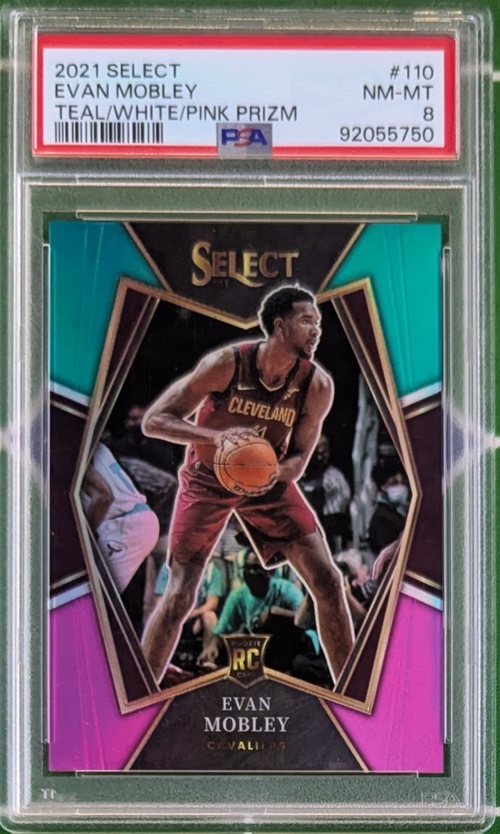 2021 Panini Select Evan Mobley RC #110 Teal/White/Pink Prizm