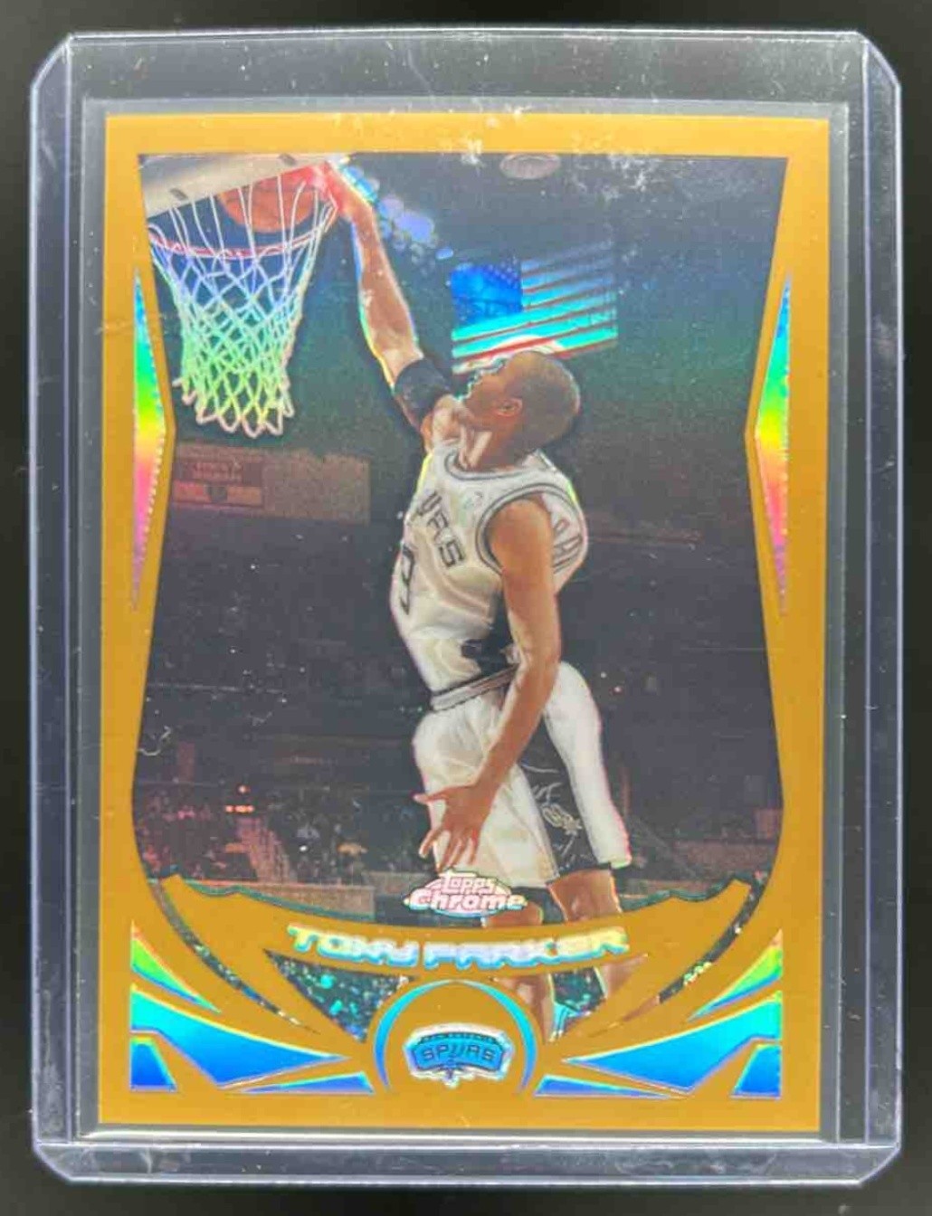 2004-05 Topps Chrome Tony Parker Refractor Gold #73/99 Spurs