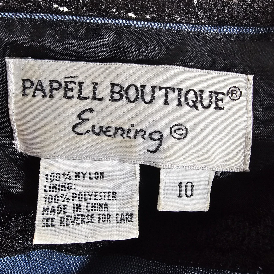 VTG Papell Boutique Sequin Dress Size 10 Y2k Whimsigoth Fairy Grunge Romantic - Image 4 of 4