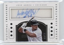 2016 Panini National Treasures Clear Signatures 68/99 Jose Abreu Auto 1q22