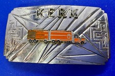 KERM Long Haulers Semi Truck Trucking Driver Trucker Belt Buckle Stalder Mfg Co.