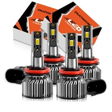 For Nissan Altima 2007-2018 4X LED Headlight Bulb High Low Beam Combo Kit 8000K