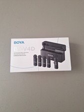 Boya BY-V4U Four-Channel Wireless Lavalier Mics For iPhone 15/16 Type C W/Case