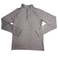 All In Motion Boys Size XL Grey Stretch Long Sleeve 1/4 Zip Pullover FREE S H