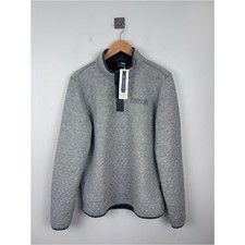NWT Marine Layer Men Reversible Quilted Corbet Pullover Grey Size Medium