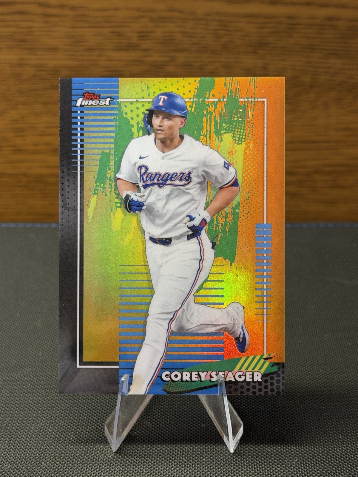 2026 Topps Finest Corey Seager Gold Refractor /50 Texas Rangers