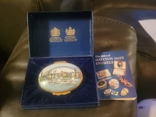 Halcyon Days Enamels - MEMPHIS Trinket Box - Handpainted Rare! Great Gift!