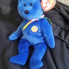 Ty Beanie Babies Clubby Bear 1998 Retired Original Plush with Tags