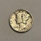 1943 Mercury Dime 90% Silver Coin #02