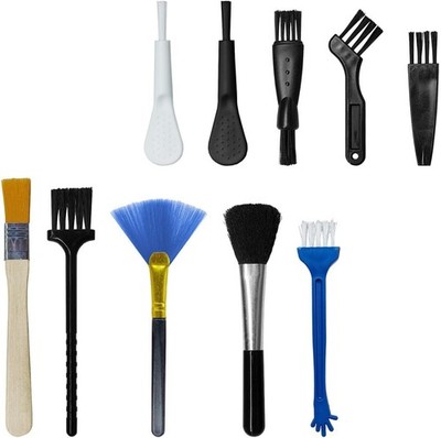 10PCS Car Detailing Brush Kit, Nylon Anti-Static Car Interior Cleaning Tools, Po