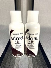 2 Pack Adore by Creative Image Semi Permanent Hair Color 4 Fl Oz 107 Mocha