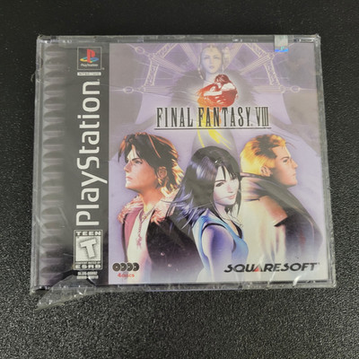 Final Fantasy VIII 8 Black Label Sony PlayStation 1 PS1 Rare BRAND NEW SEALED