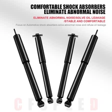 4PCS Front Rear Full Set Shocks Strut Assembly For Jeep Wrangler 4WD 07-17 JK 18