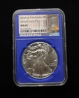 2016  (P) 1 oz Silver Eagle U.S. Mint Blue  Core NGC MS69