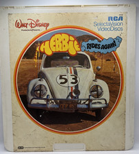 Walt Disney HERBIE RIDES AGAIN CED RCA SelectaVision VideoDisc Vintage 1982