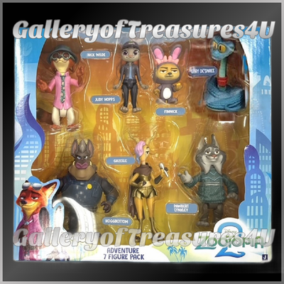 Zootopia 2 Adventure 7 Pack Finnick Hoggbottom De'Snake Nick Judy