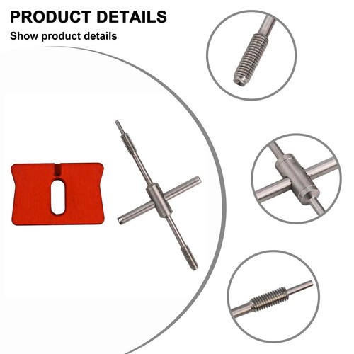 Red and black Fishing reel Bearing Pin remover Bait casting Maintenance Kit [ - Afbeelding 2 van 21