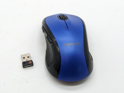 GENUINE Blue Logitech M510 Wireless Computer Mouse with USB Unifying Receiver