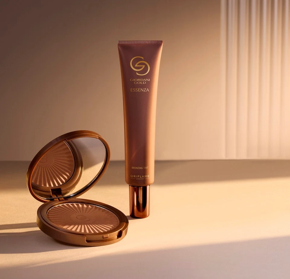 Polvo bronceador radiante ORIFLAME GG Essenza para rostro y cuerpo 9,5 g #NAT BRONCE NUEVO Foto 4 de 4