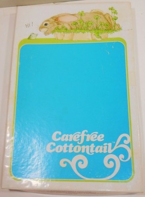 NOS Vintage  Stationery Set Current CAREFREE COTTONTAIL Rabbit 78 Piece Set