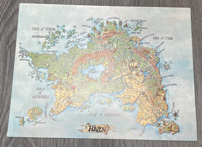 Vintage HarnWorld Atlas Map Set Fantasy RPG Reference Keys Hârn