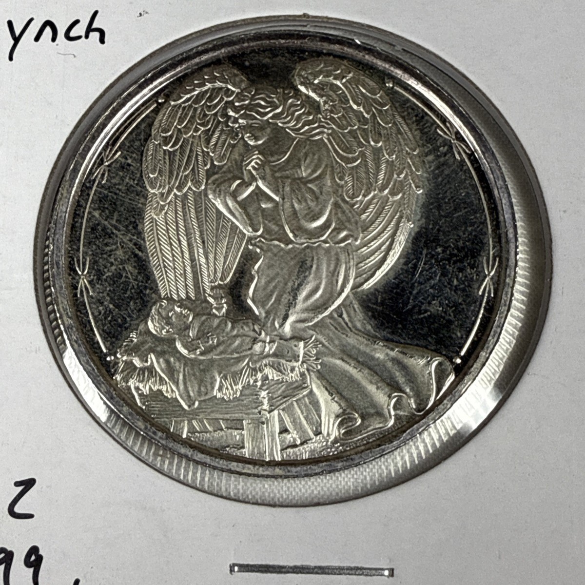 2000 Merrill Lynch - 1oz .999 Fine Silver Round - Christmas, Jesus